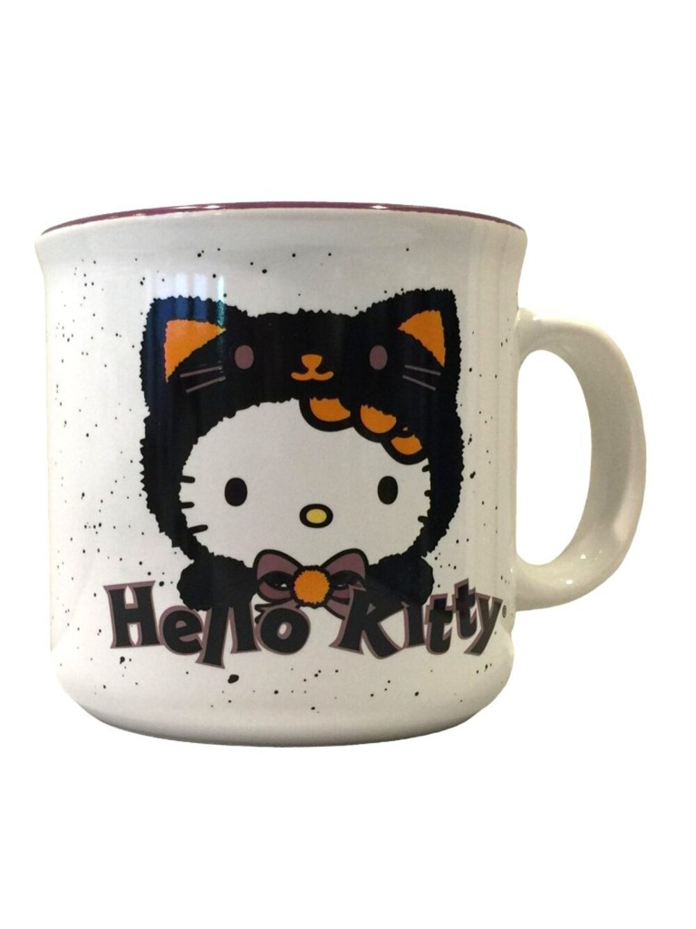HELLO KITTY Trick or Treat 20 oz Ceramic Mug Halloween Bat Spider